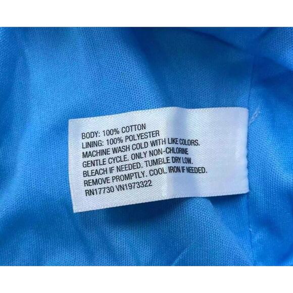 Wild Fable Blue Stripe Square Neck Ruched Woven Crop Top Women’s S NWOT - Picture 2 of 5